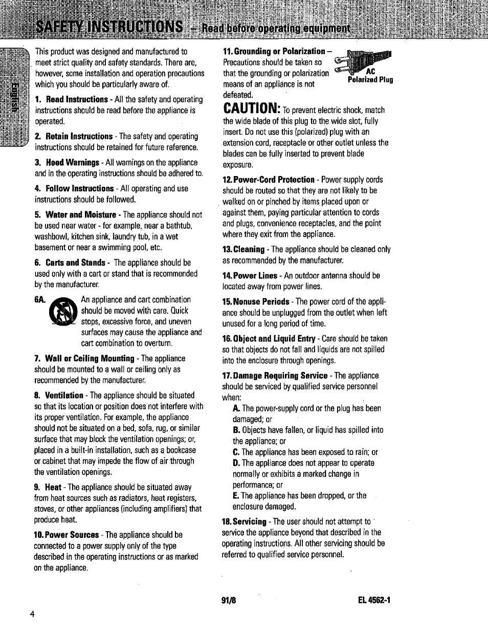 Caution | Philips DSS350S1 User Manual | Page 4 / 9