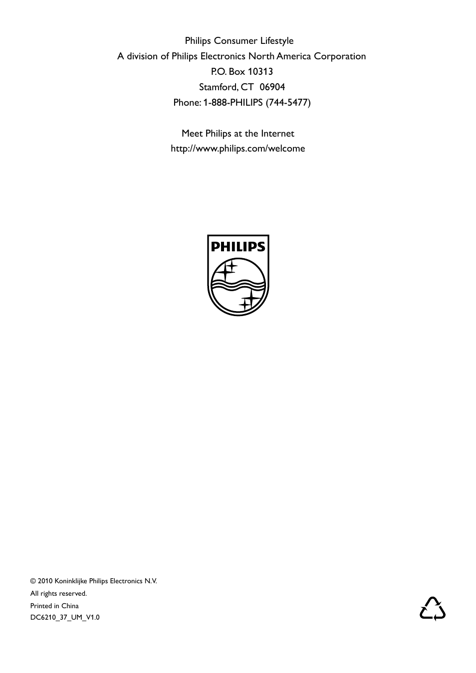 Philips DC6210-37 User Manual | Page 19 / 19