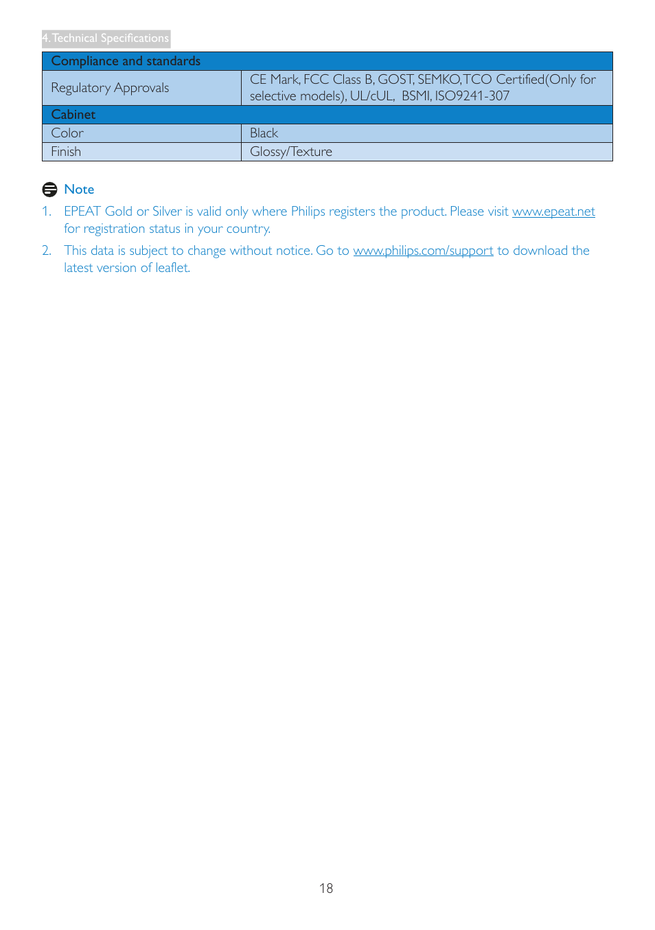 Philips 236V3LAB-00 User Manual | Page 20 / 38