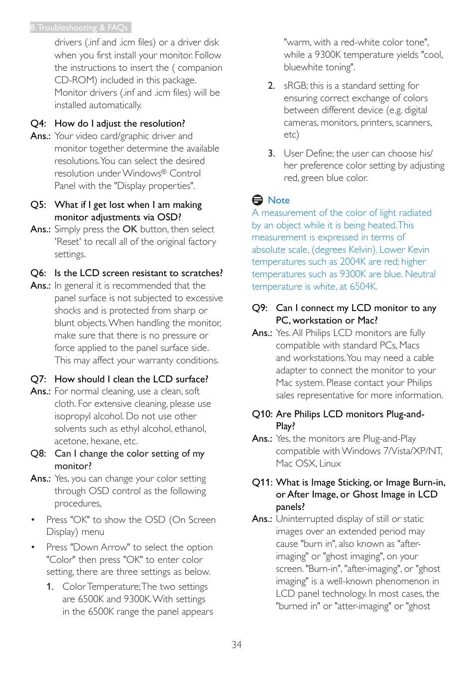 Philips 236V3LAB-00 User Manual | Page 36 / 38