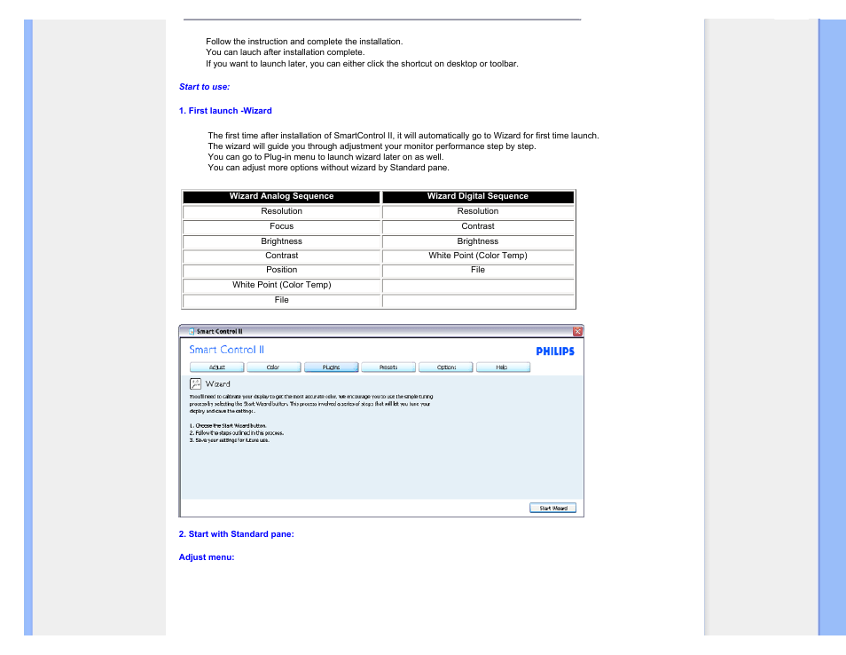 Start to use | Philips 240S1SB-00 User Manual | Page 39 / 98