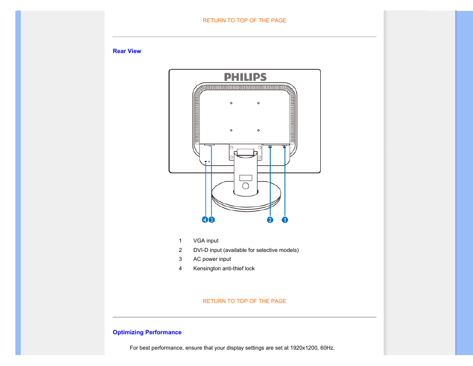 Optimizing performance | Philips 240S1SB-00 User Manual | Page 56 / 98