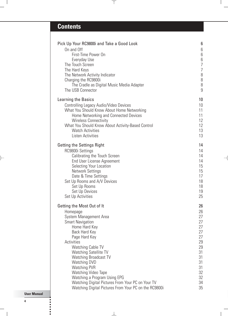 Philips Multimedia Control Panel User Manual | Page 4 / 62