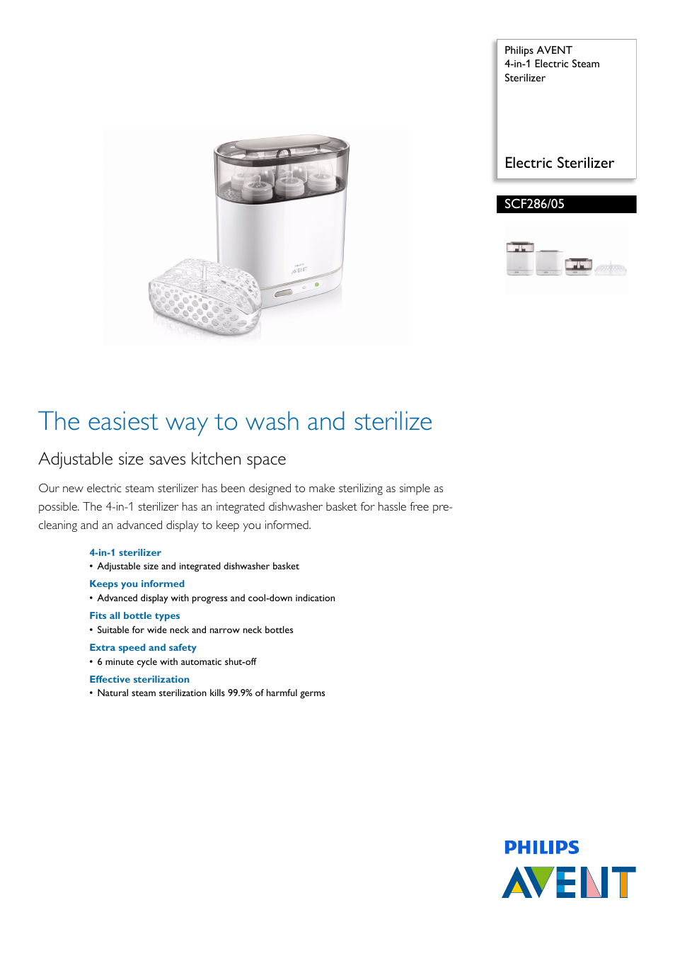 Philips SCF286-05 User Manual | 2 pages
