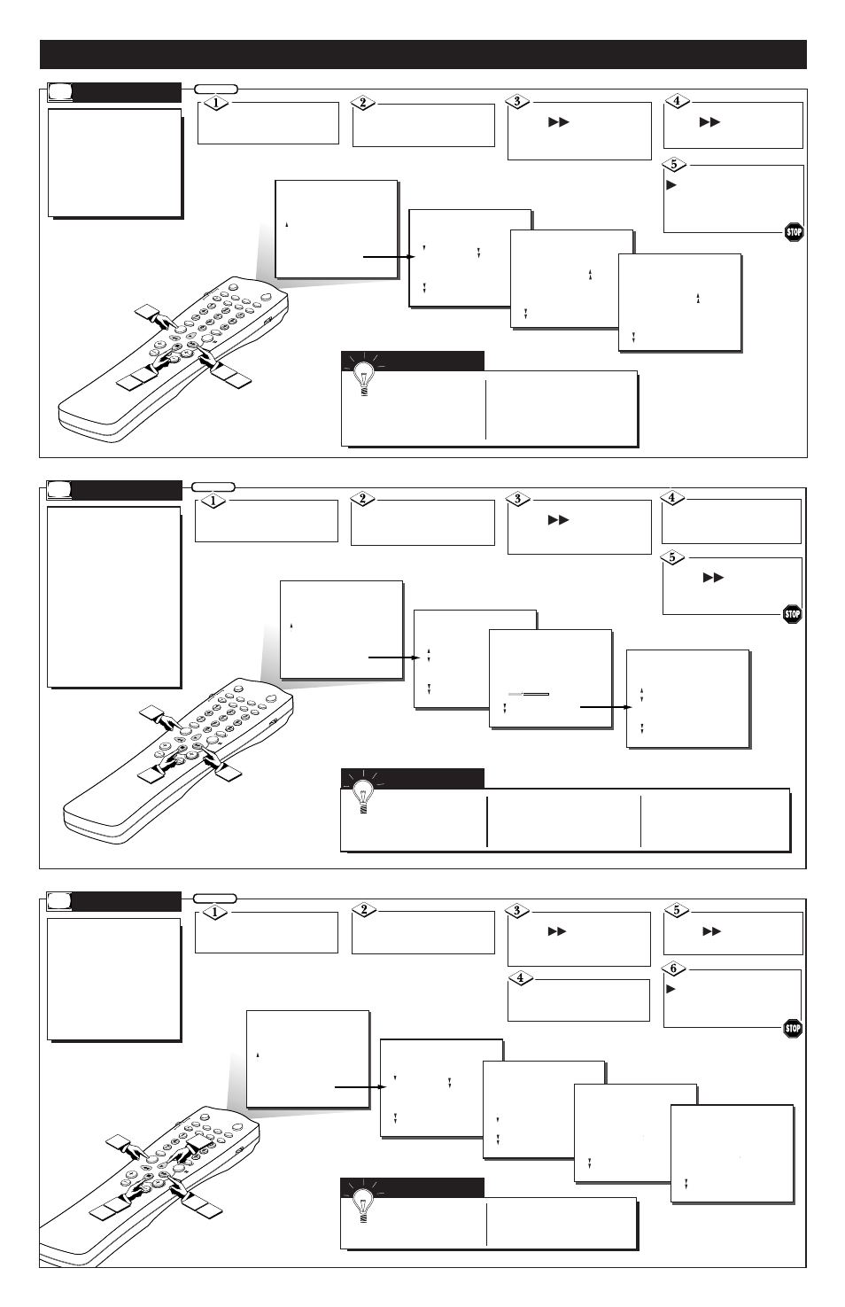 Installation f, Ow to, Se the | Eatures, Anguage | Philips TS3658C User Manual | Page 2 / 4