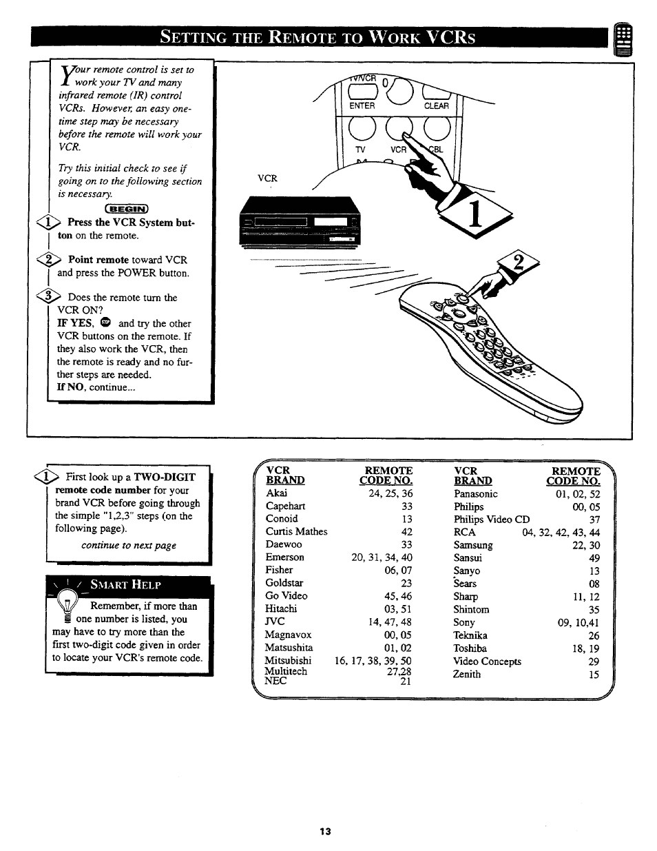 Etting, Emote | Philips COLOR TV 27 INCH TABLE User Manual | Page 13 / 24