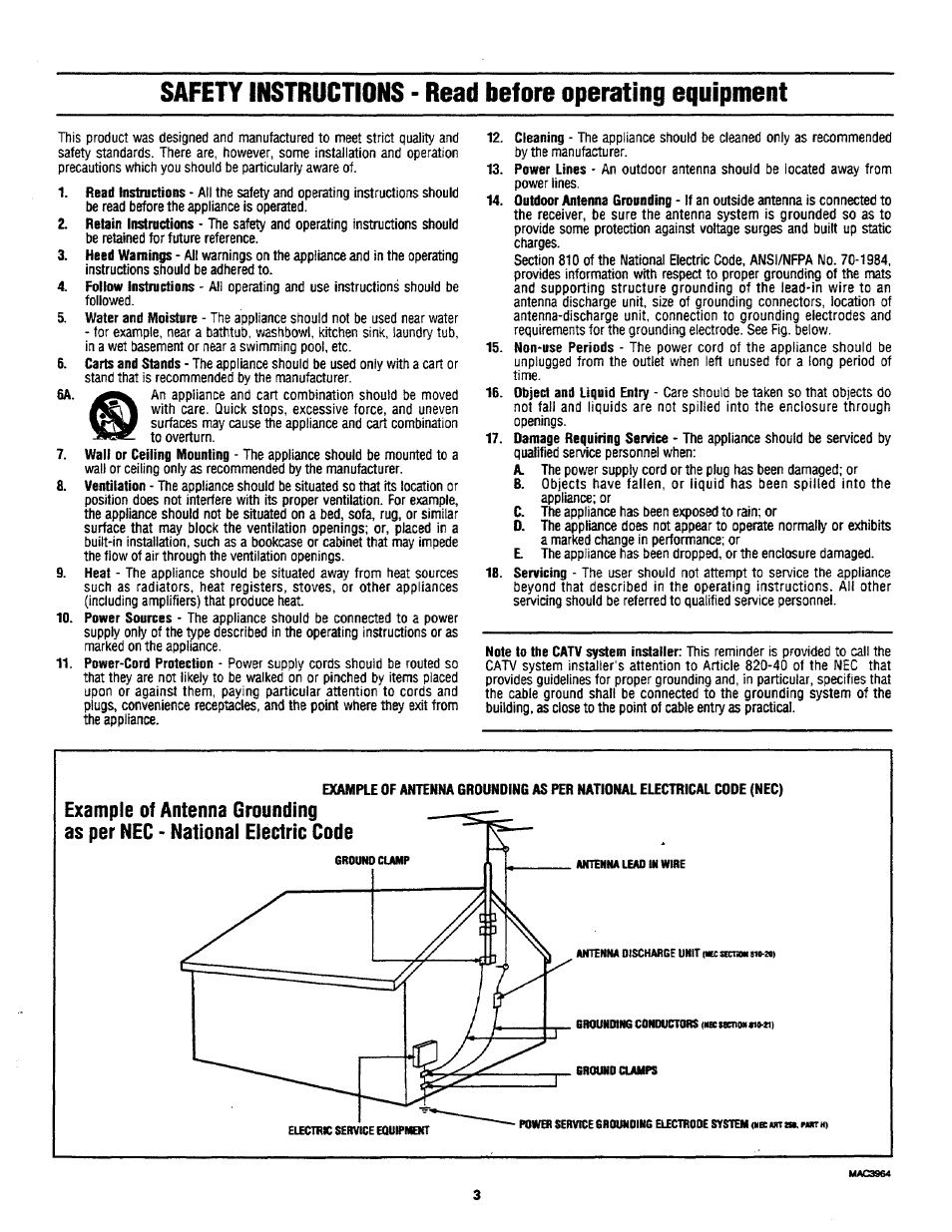 Philips COLOR TV 27 INCH TABLE User Manual | Page 3 / 24