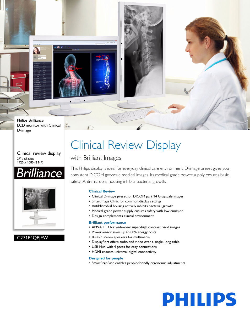 Philips C271P4QPJEW-27 User Manual | 3 pages