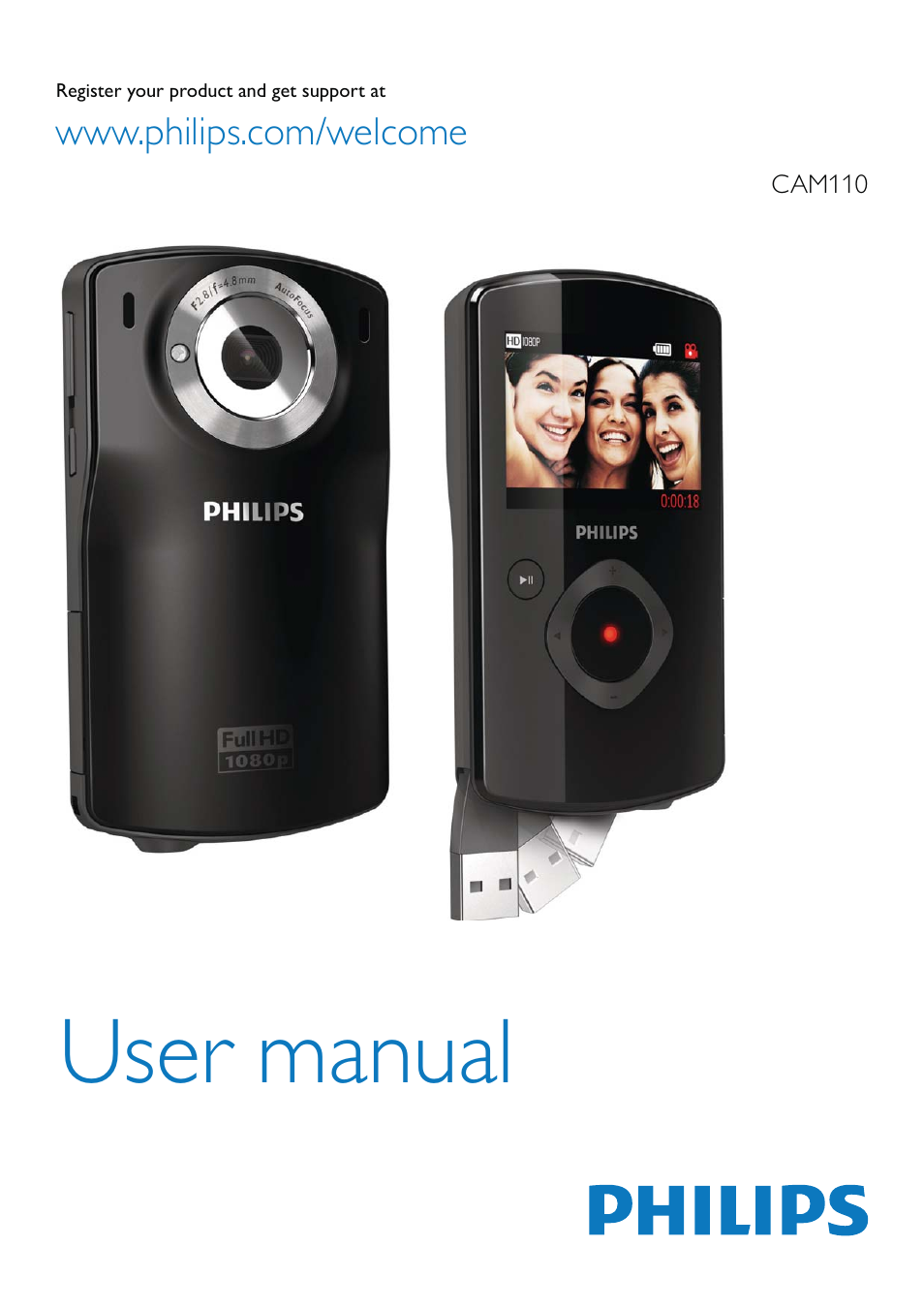Philips CAM110BU-37 User Manual | 21 pages