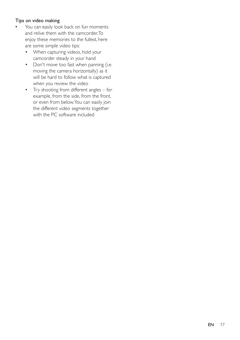 Philips CAM110BU-37 User Manual | Page 18 / 21