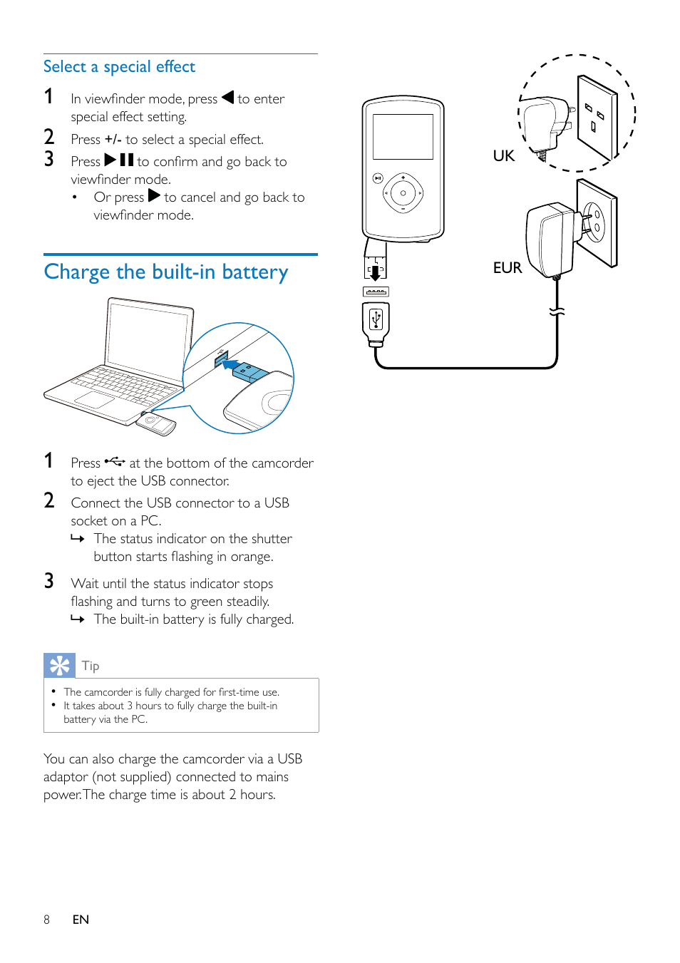 Philips CAM110BU-37 User Manual | Page 9 / 21