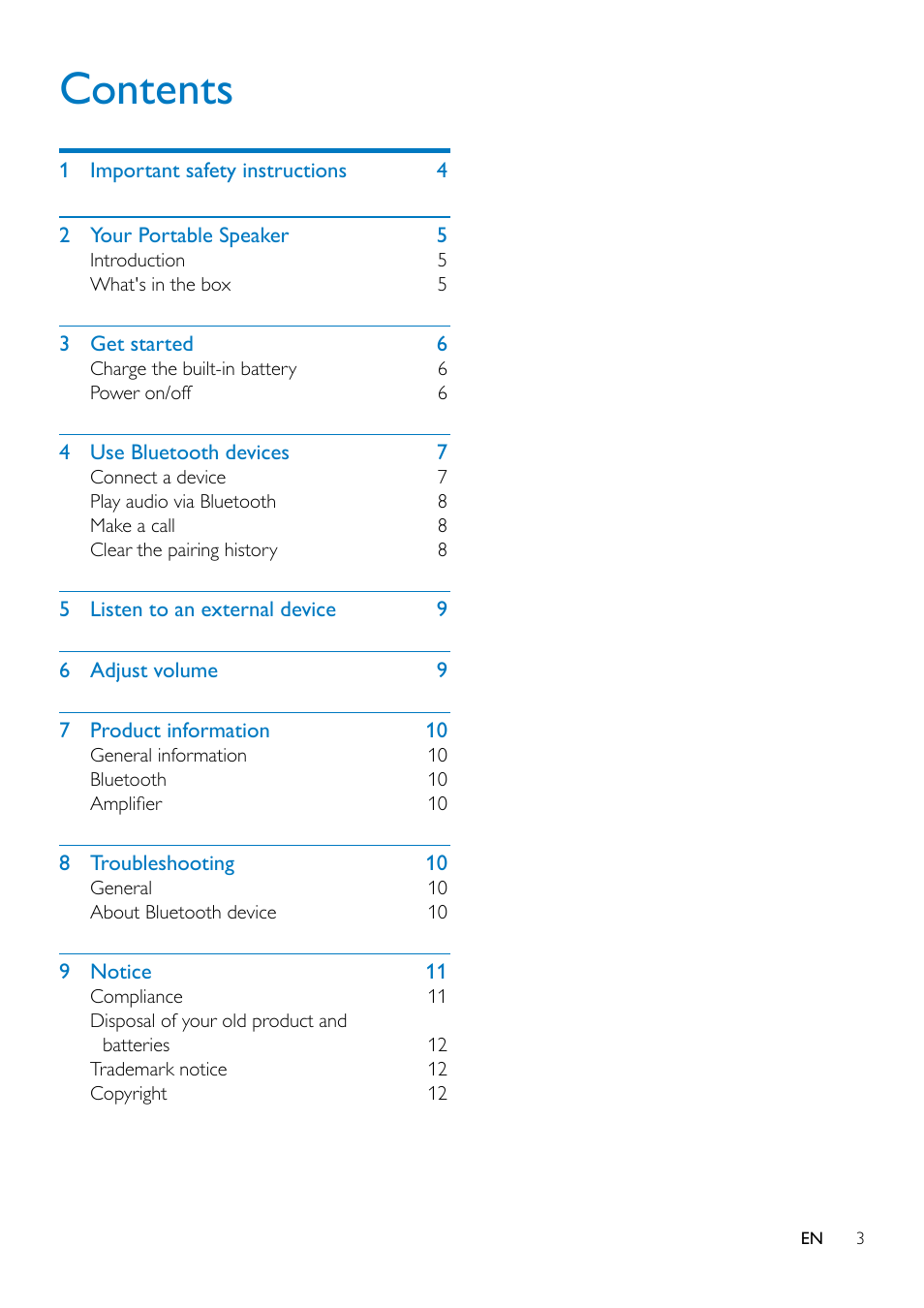 Philips SB2000B-37 User Manual | Page 3 / 13