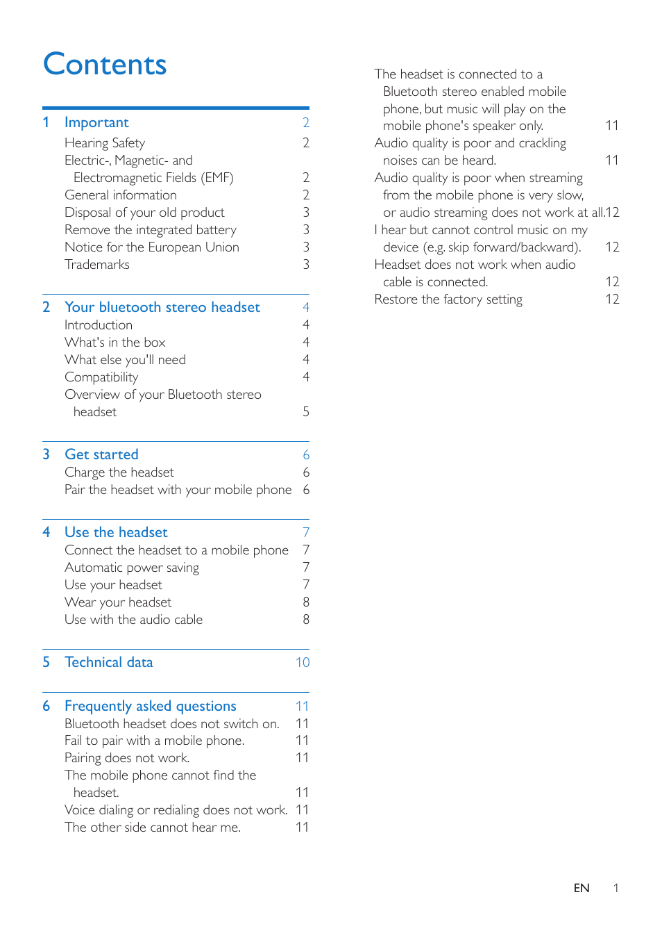 Philips SHB9100-00 User Manual | Page 3 / 16