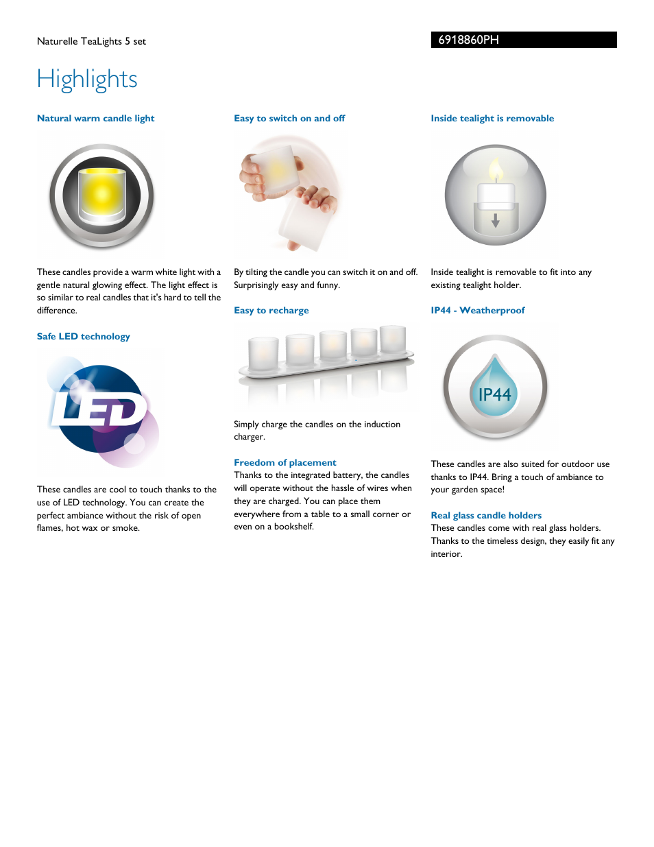 Highlights | Philips 6918860PH User Manual | Page 2 / 3