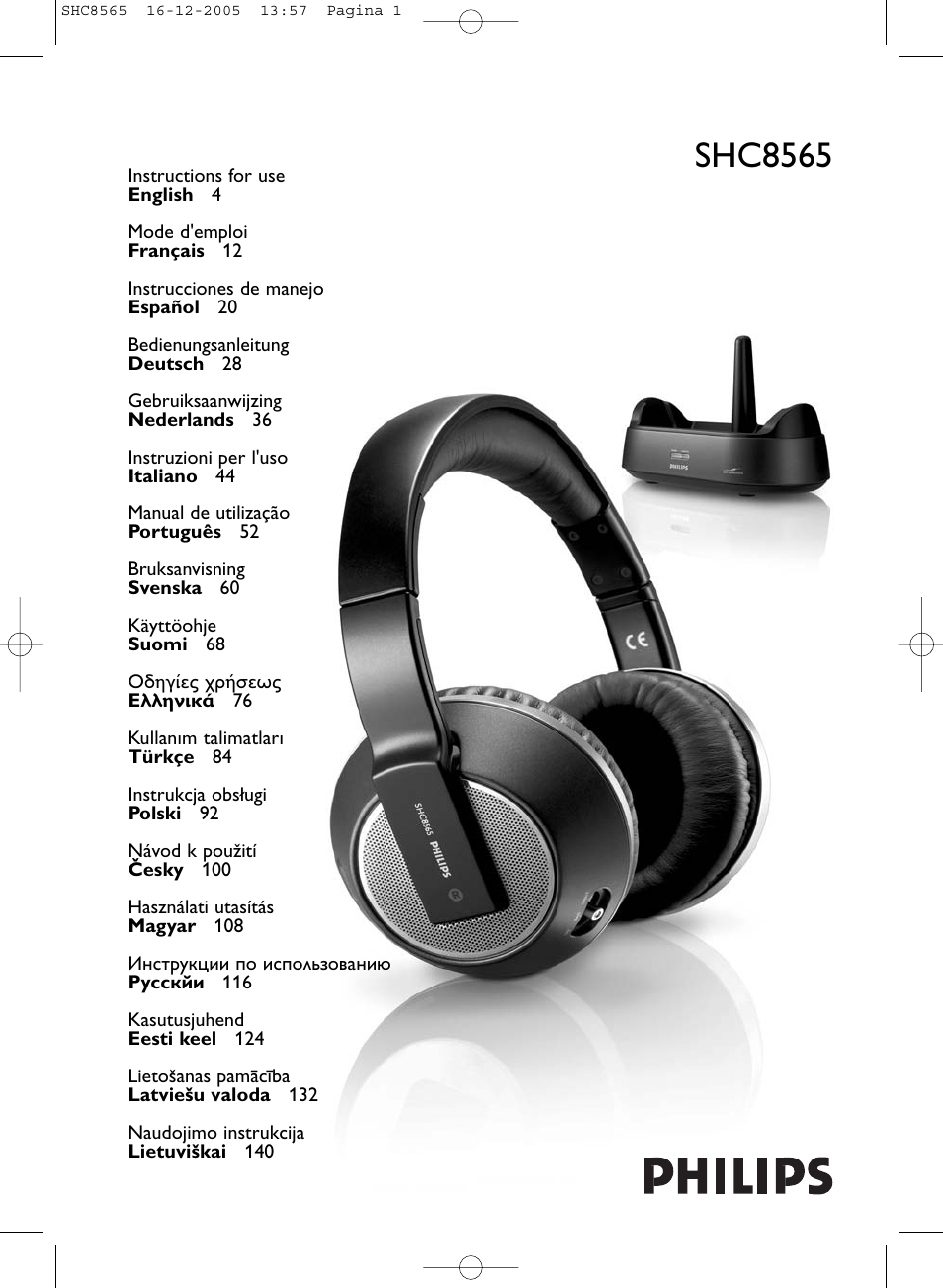 Philips SHC8565-05 User Manual | 149 pages