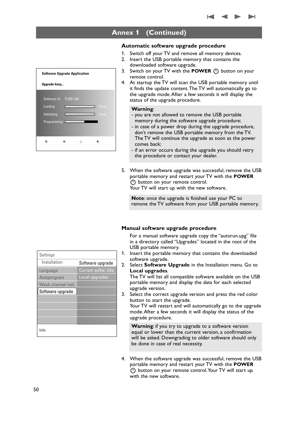 Annex 1 (continued) | Philips 37PF9631D-37B User Manual | Page 52 / 60