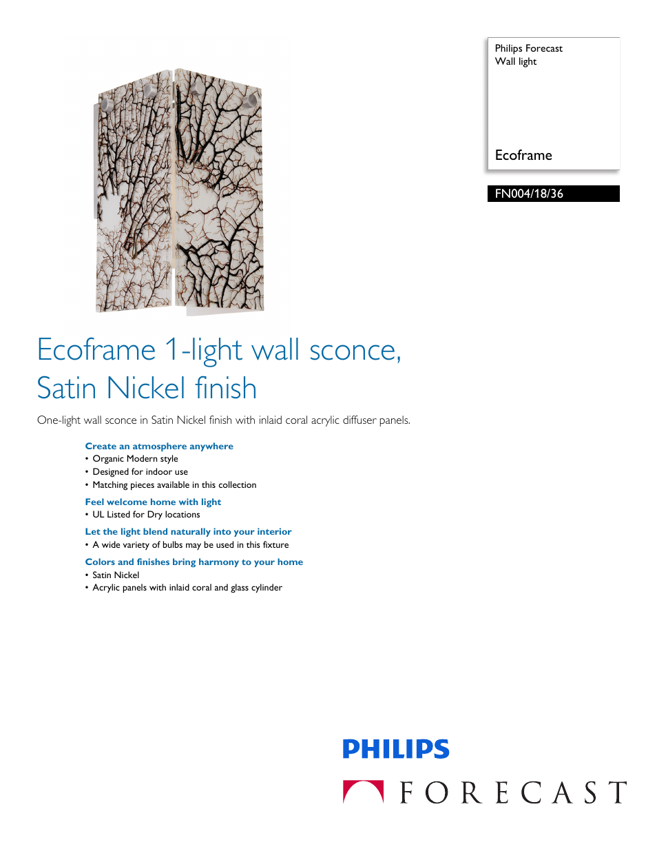 Philips FN0041836 User Manual | 2 pages