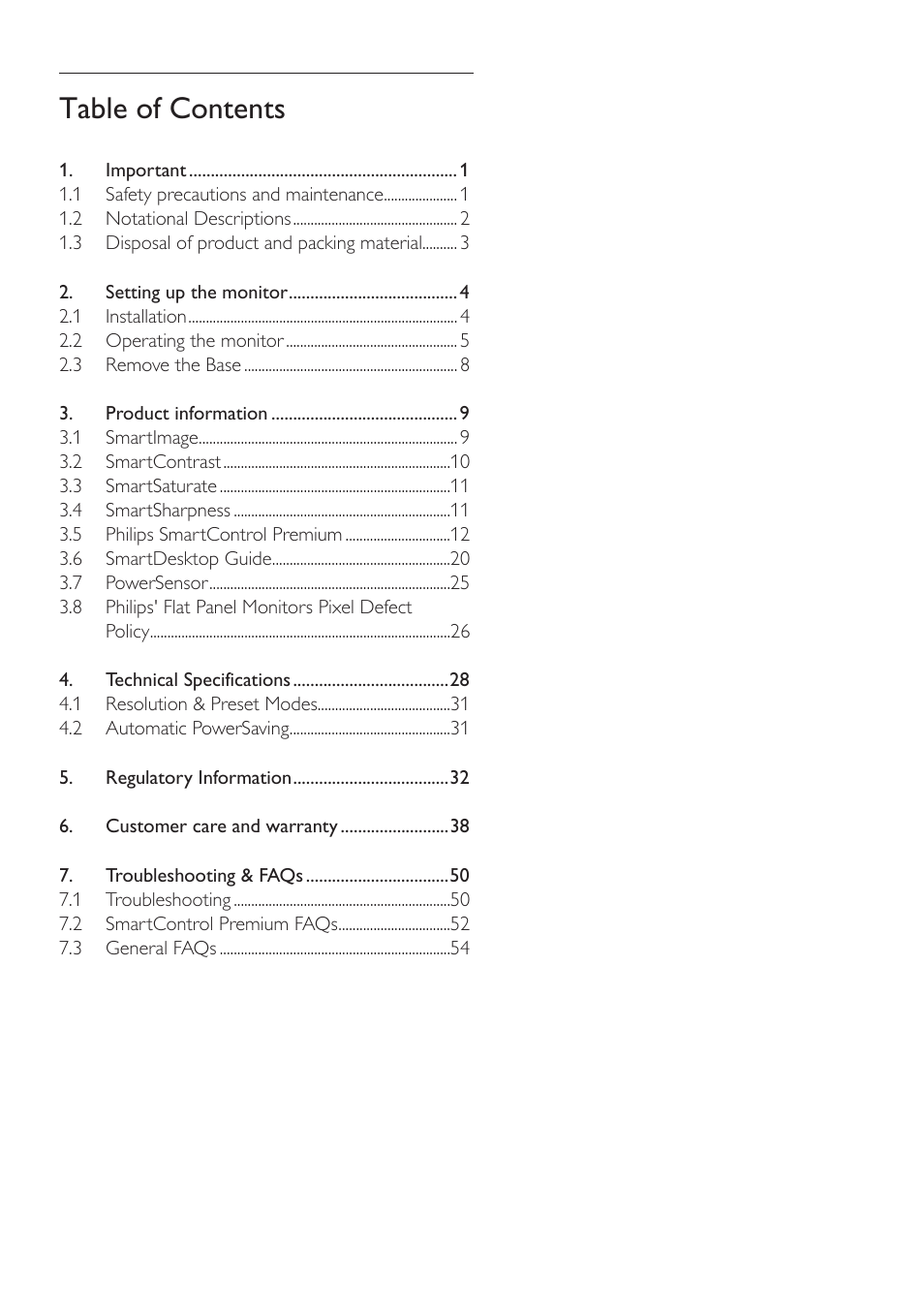 Philips 245P2EB-27 User Manual | Page 2 / 59