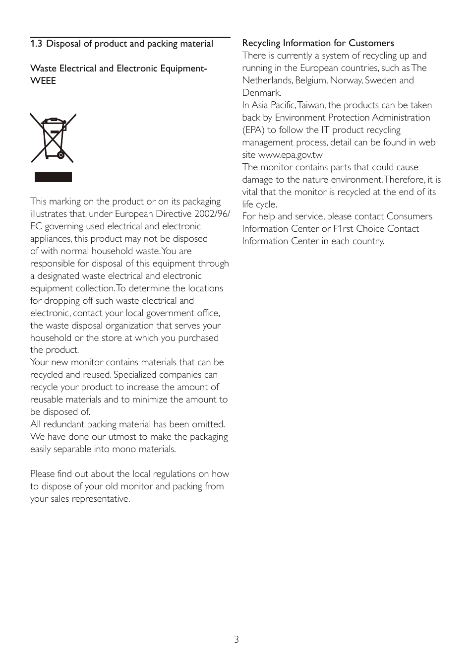 Philips 245P2EB-27 User Manual | Page 5 / 59