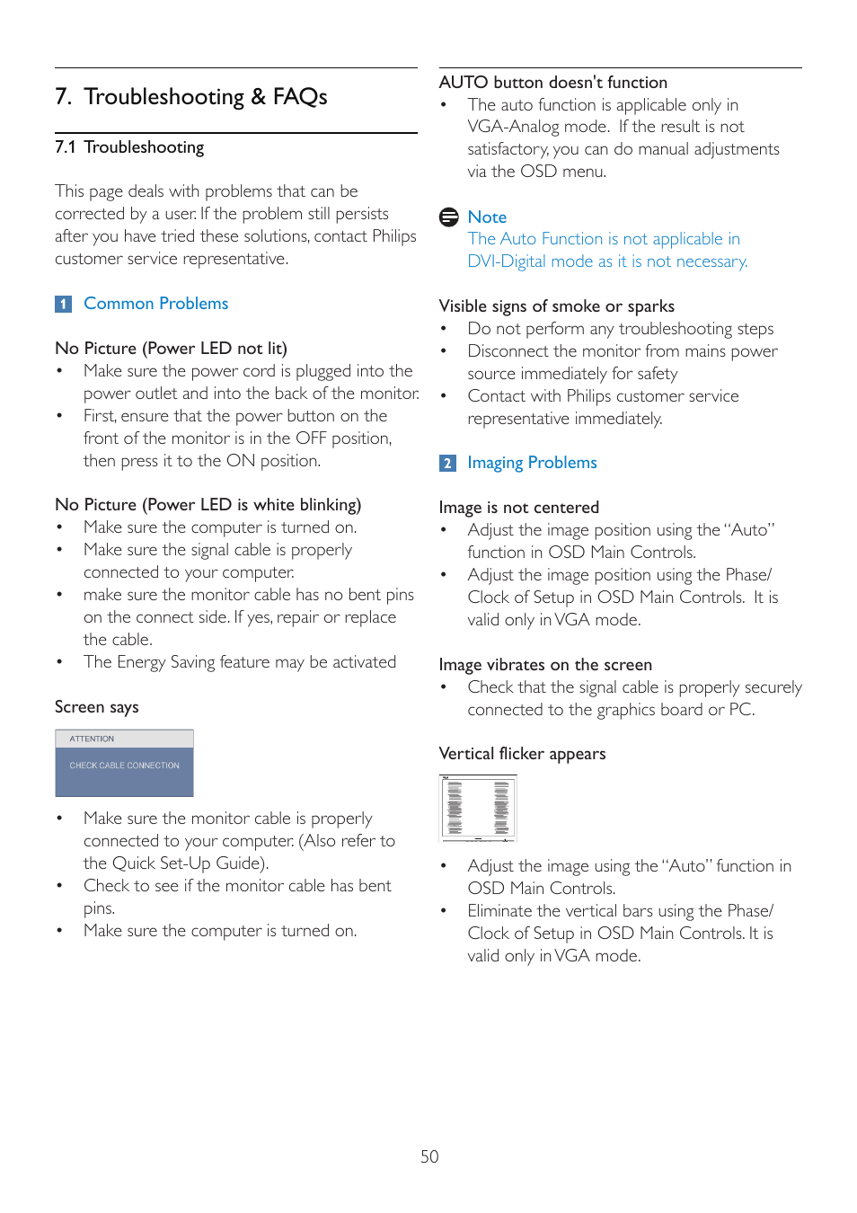 Troubleshooting & faqs | Philips 245P2EB-27 User Manual | Page 52 / 59