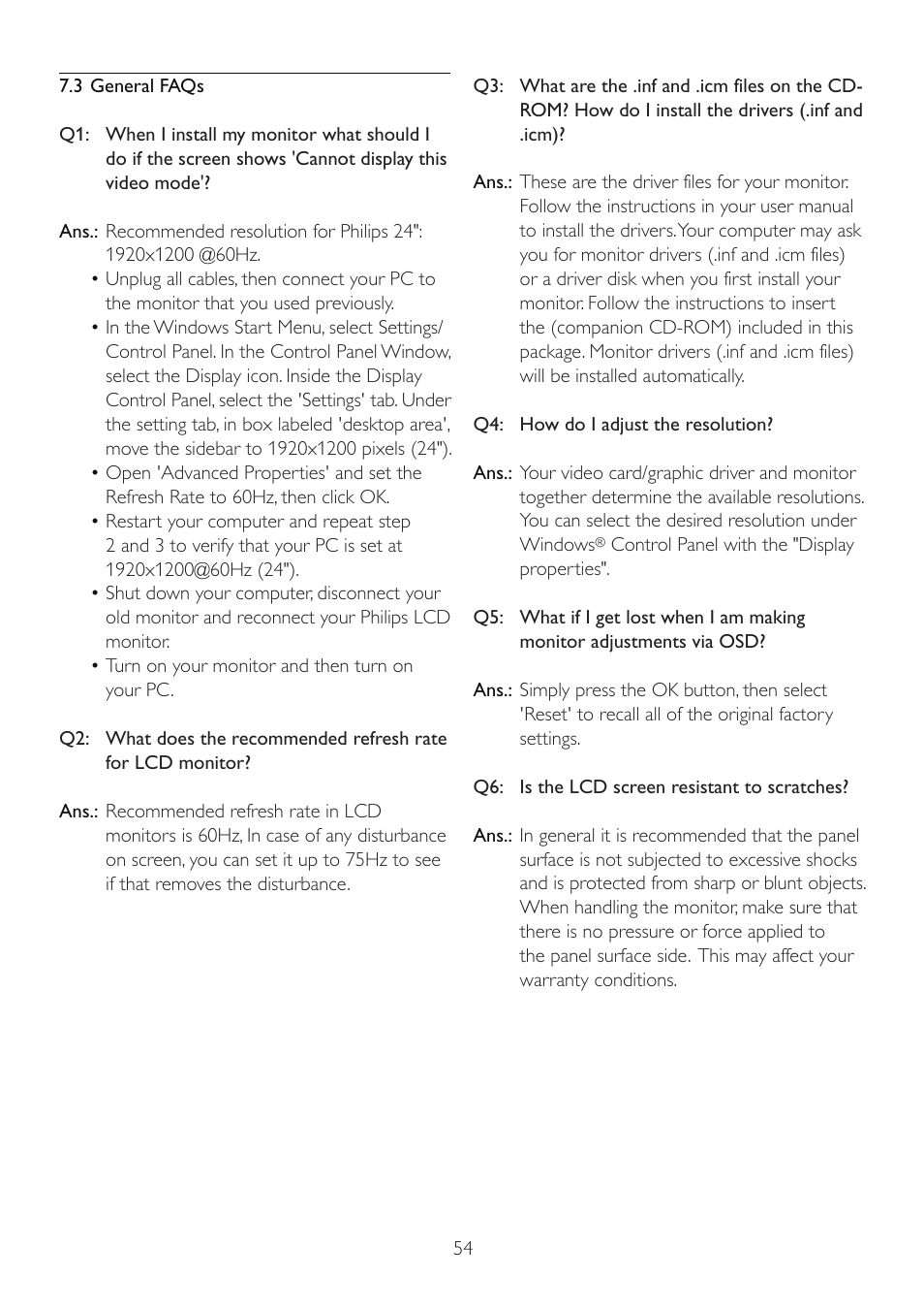 Philips 245P2EB-27 User Manual | Page 56 / 59