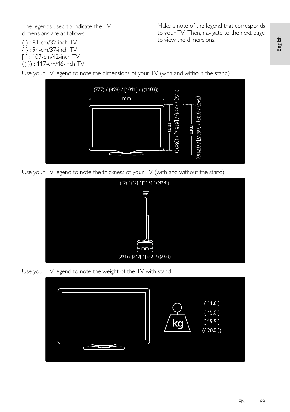 En 69, En gl is h | Philips 42PFL7675H-12 User Manual | Page 69 / 74