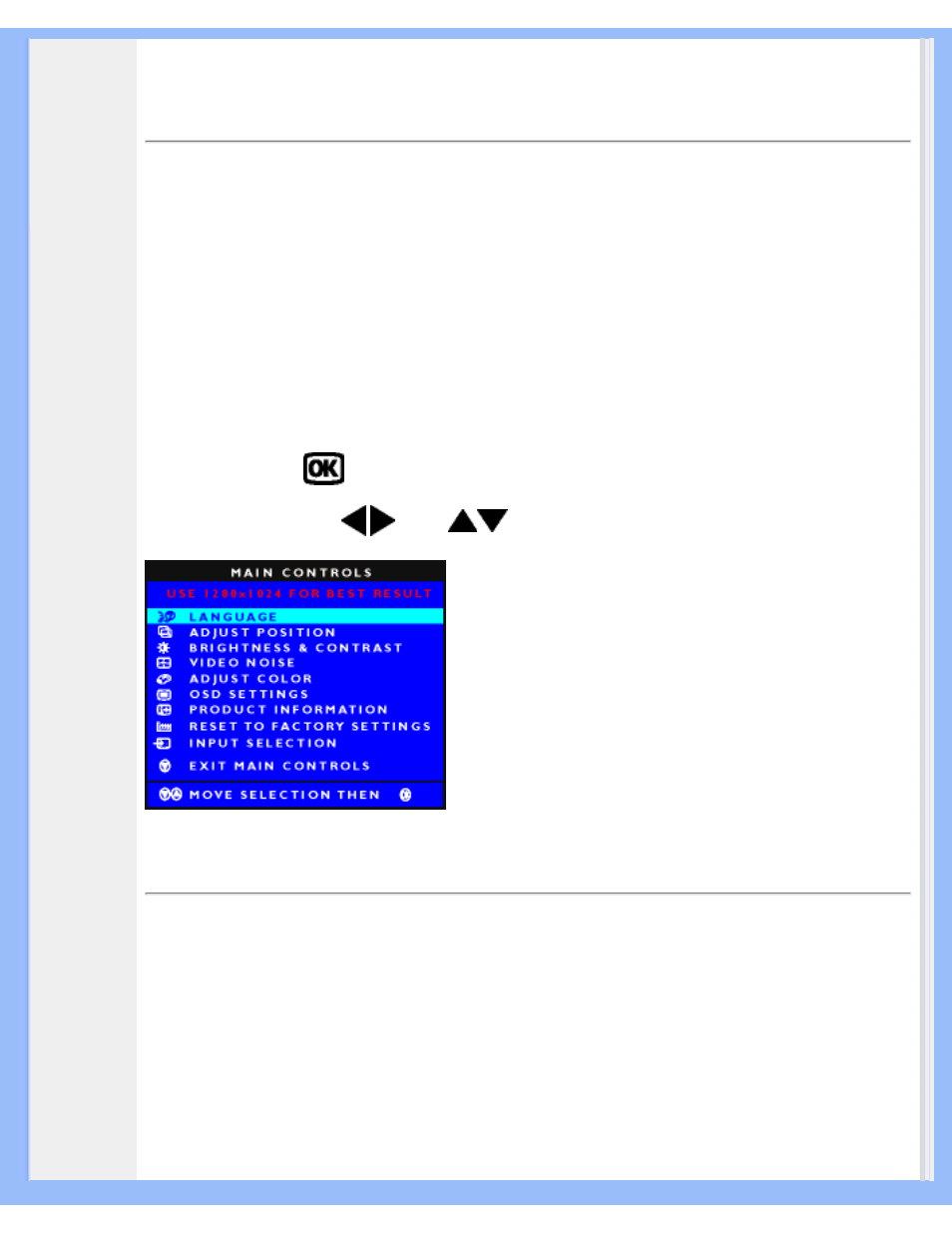 On-screen display | Philips 170B5CB-27 User Manual | Page 17 / 90