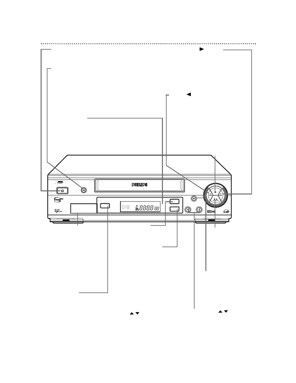Front panel 23, Vrb665 | Philips VRB615AT User Manual | Page 23 / 63