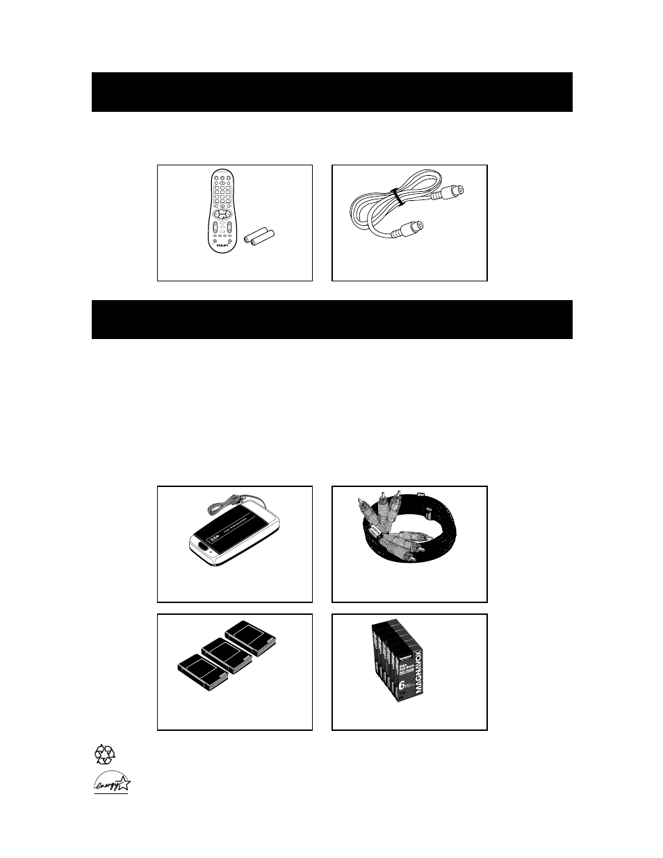 Upplied, Ccessories, Ptional | Philips VRB615AT User Manual | Page 63 / 63
