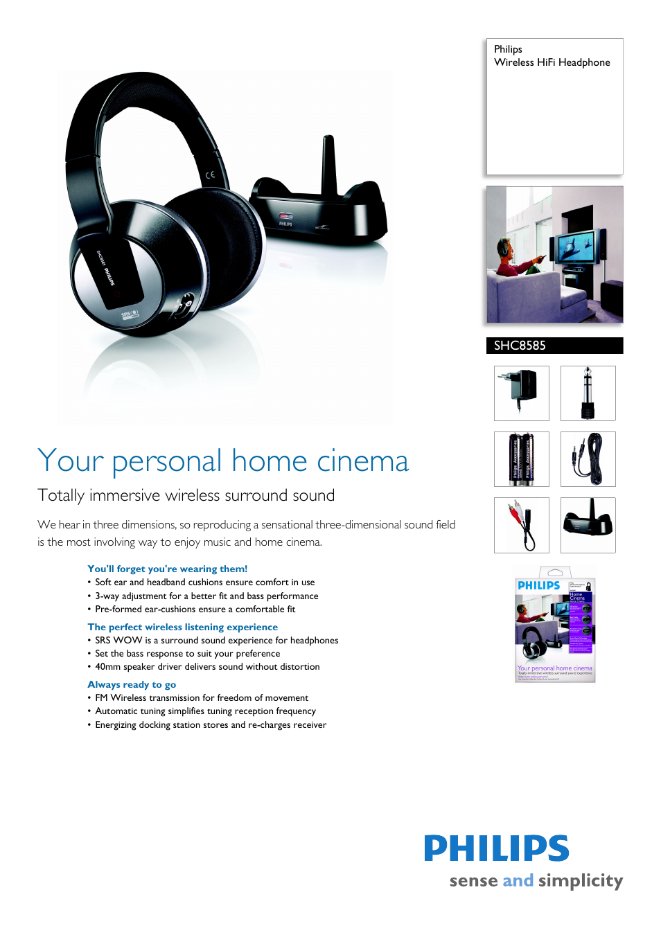 Philips SHC8585-05 User Manual | 2 pages