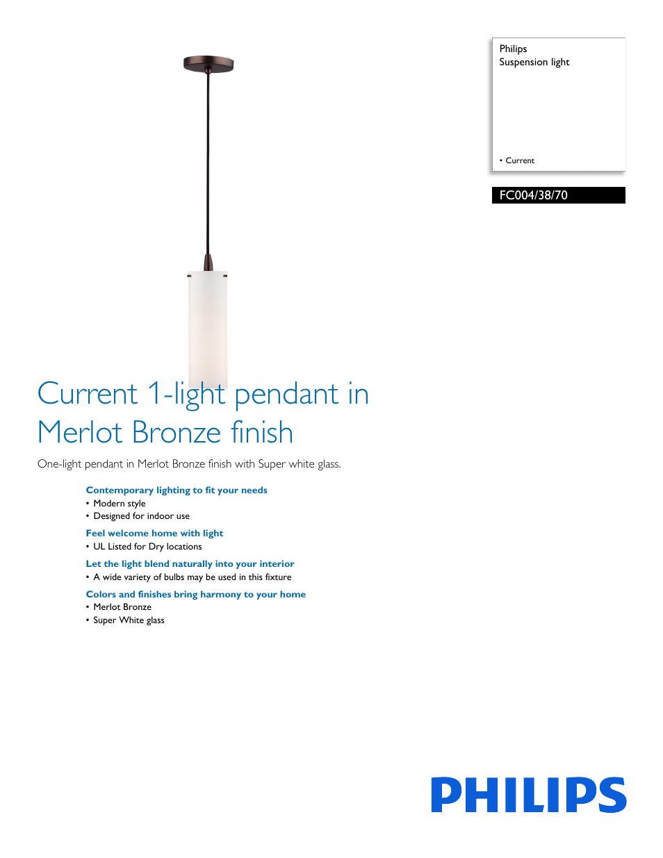 Philips FC0043870 User Manual | 2 pages