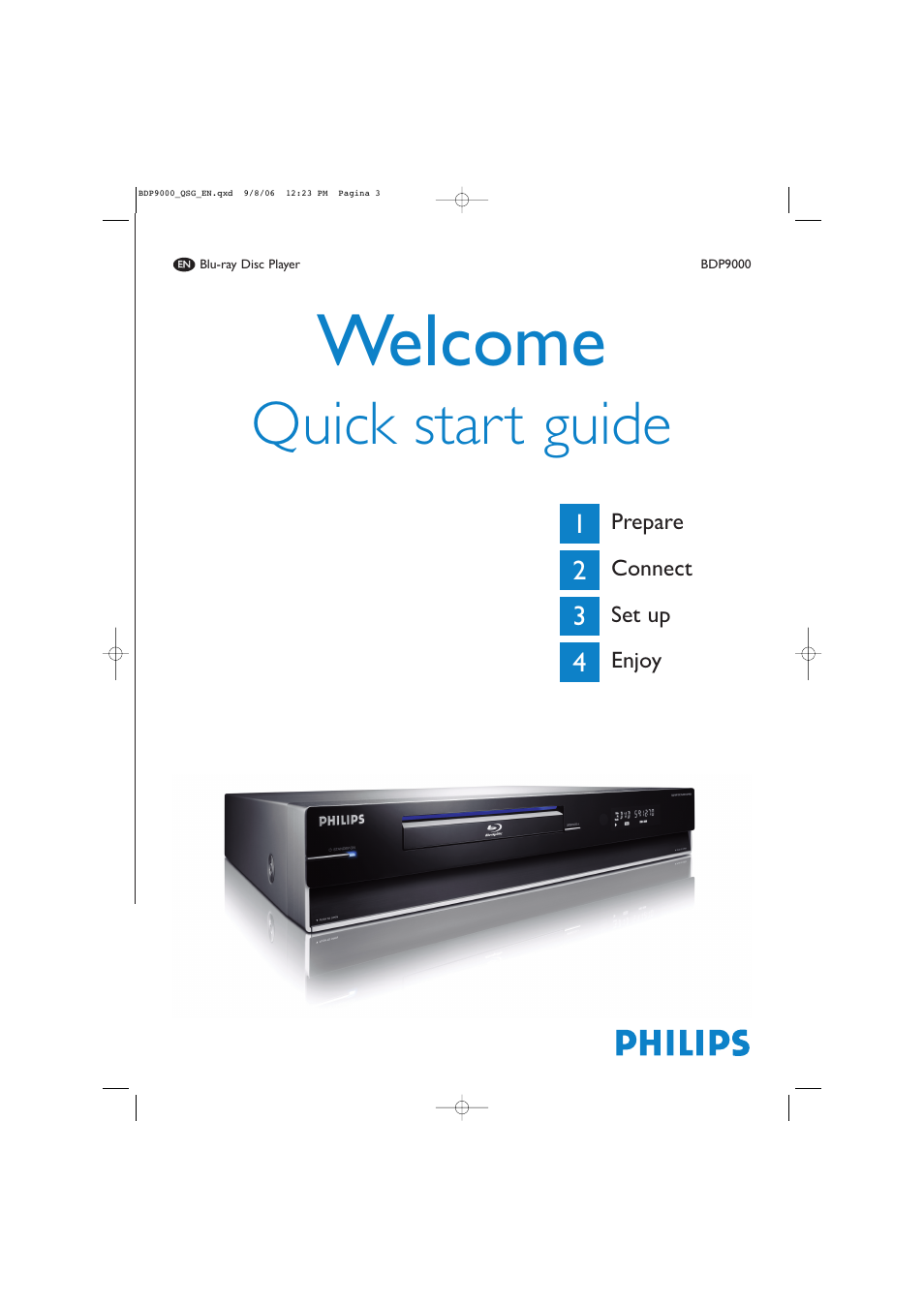 Philips Blu-ray Disc-Player User Manual | 8 pages