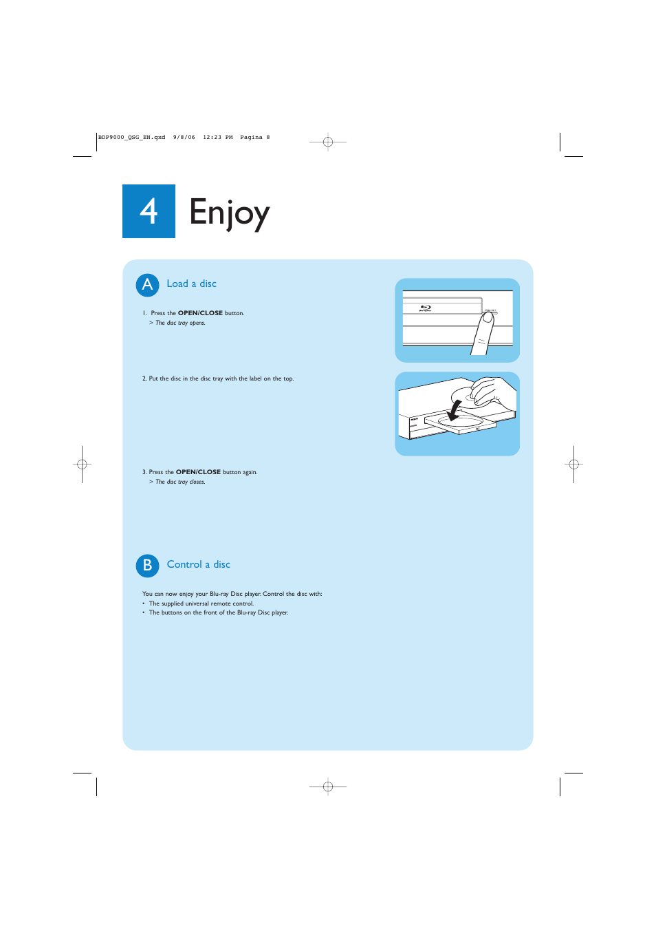 4enjoy | Philips Blu-ray Disc-Player User Manual | Page 6 / 8