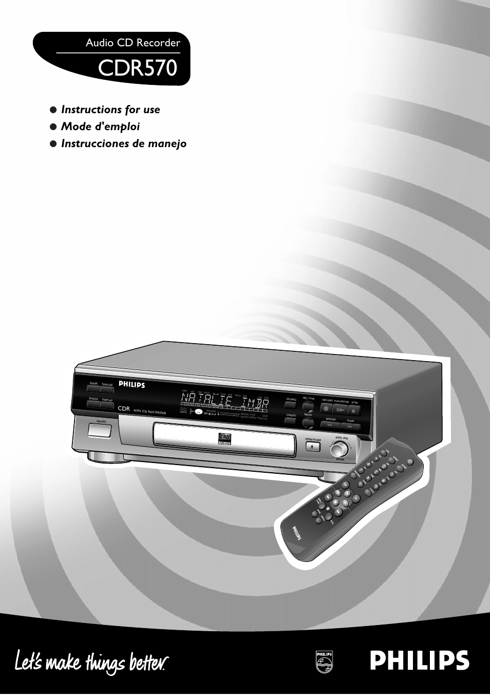 Philips CDR570BK User Manual | 26 pages