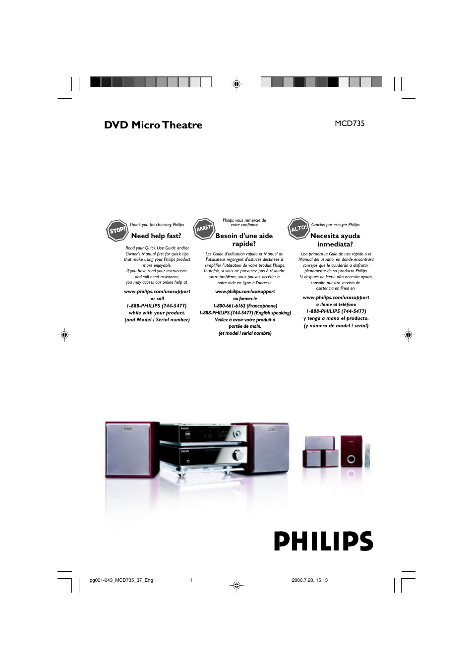 Philips MCD735-37B User Manual | 43 pages