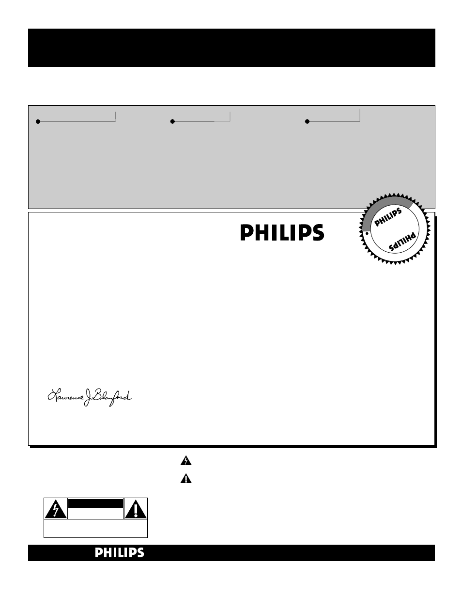 Safety, Warranty verification, Owner confirmation | Model registration, Hurry, Know these, Symbols | Philips 60PP940199 User Manual | Page 2 / 46