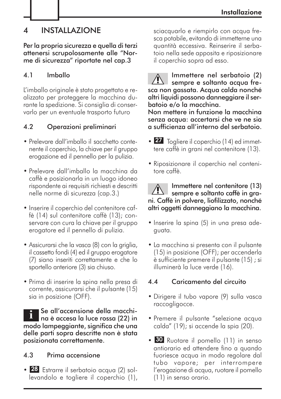 4installazione | Philips 741443008 User Manual | Page 12 / 132