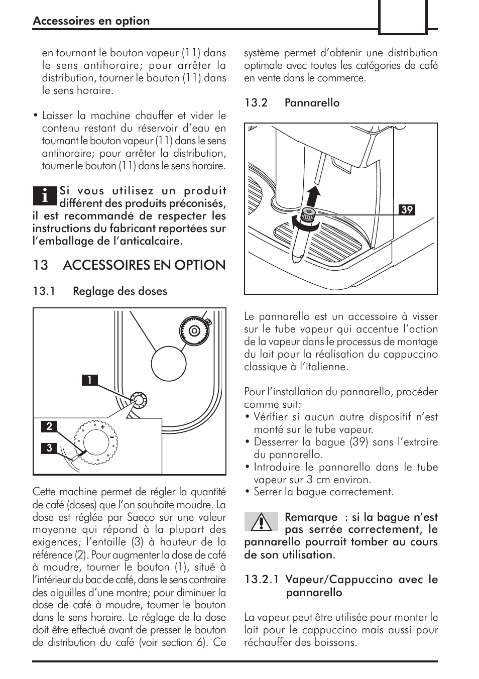 13 accessoires en option | Philips 741443008 User Manual | Page 53 / 132