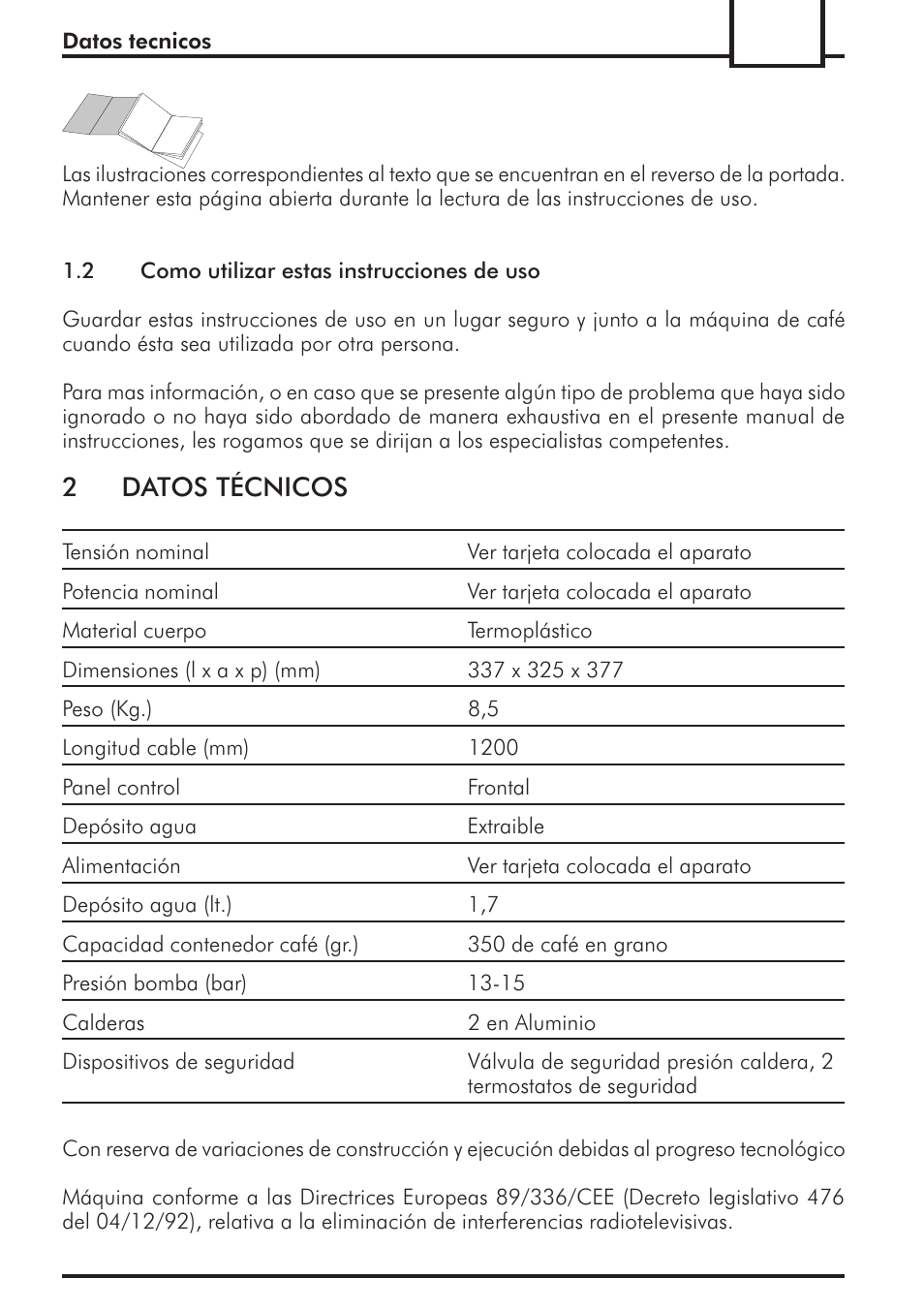 2datos técnicos | Philips 741443008 User Manual | Page 79 / 132