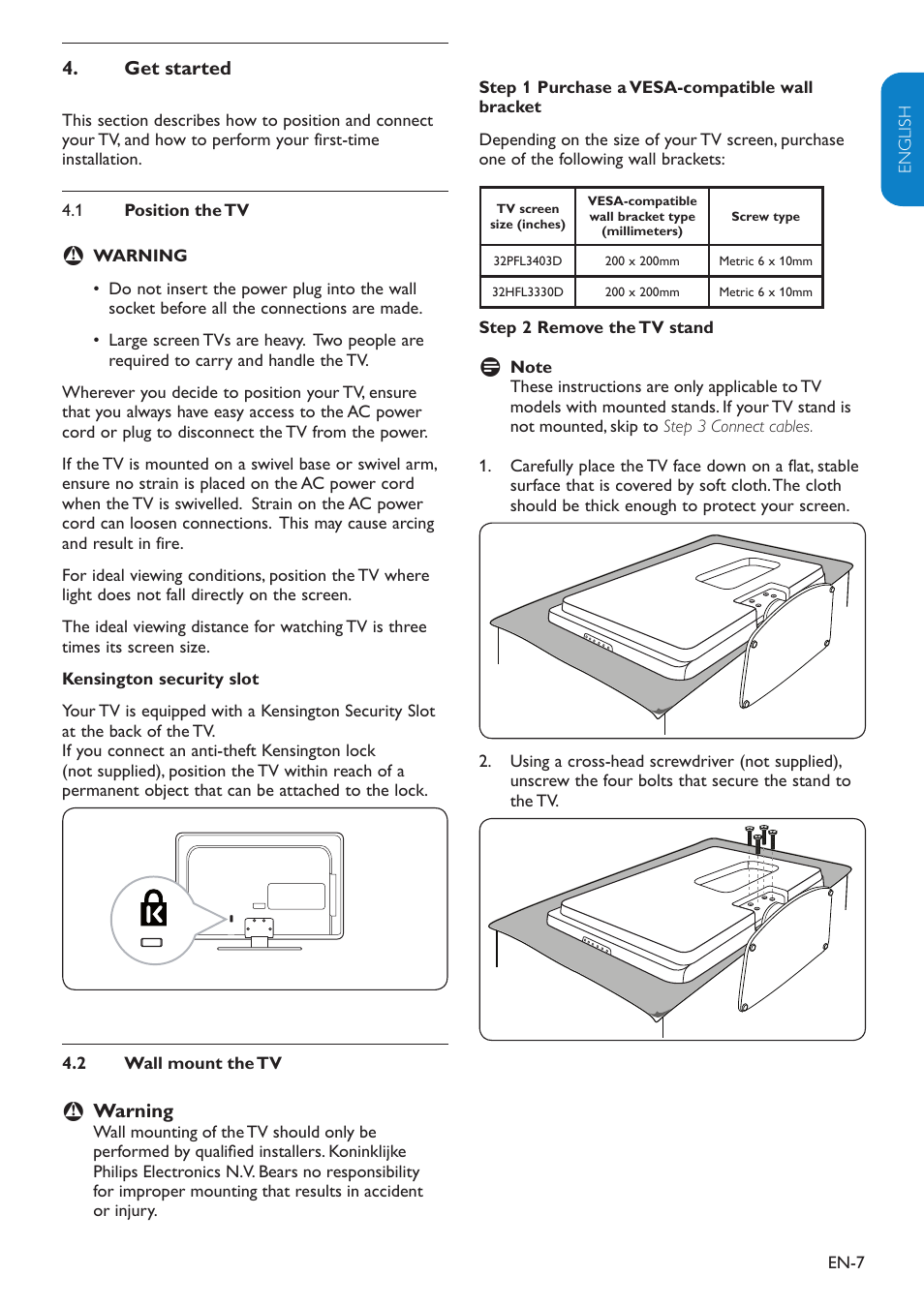 Philips 32PFL3403D-27 User Manual | Page 8 / 35