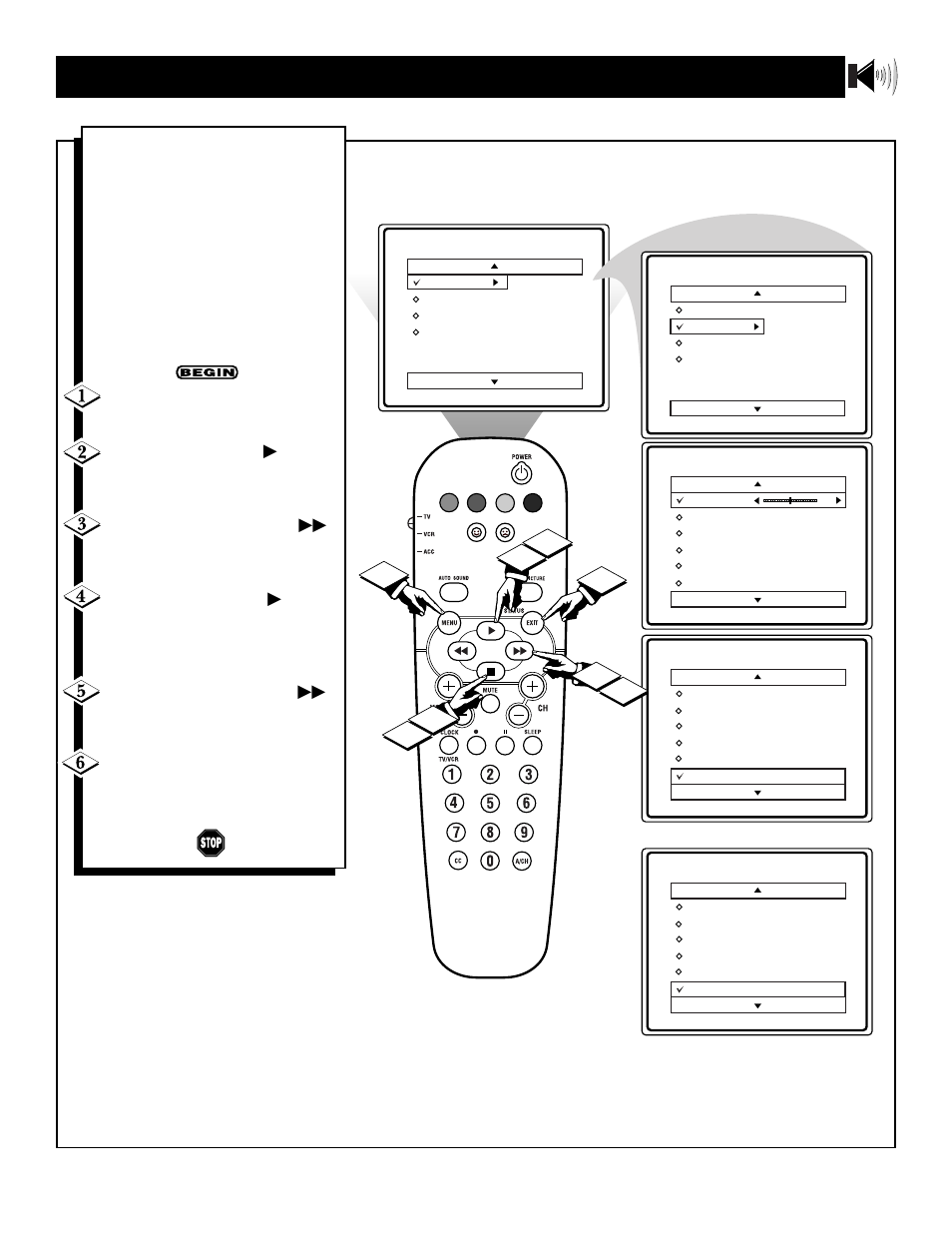 Sap (s, Etting the, Econdary | Udio, Rograms | Philips 25PS50S User Manual | Page 11 / 44