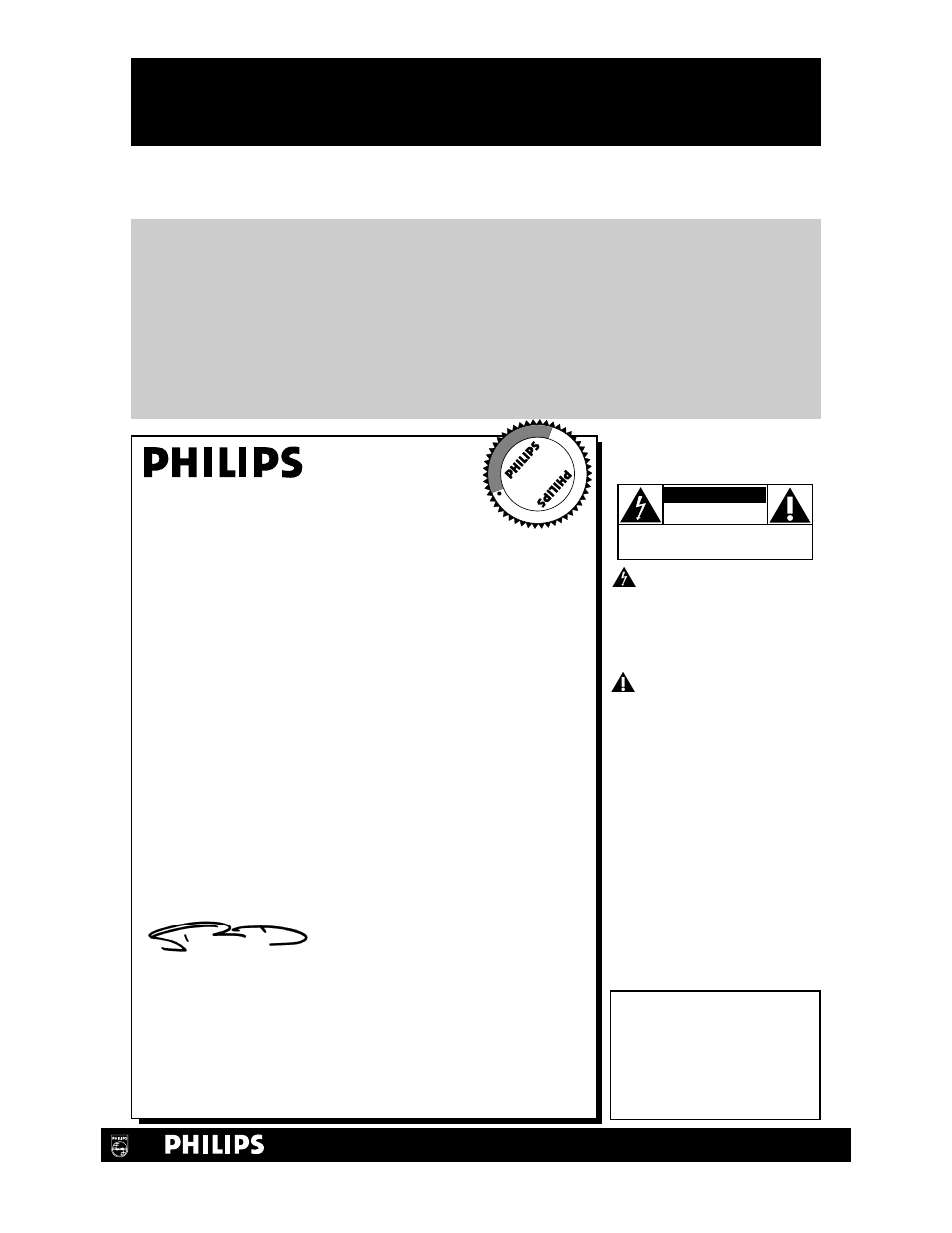 Safety, Warranty verification, Owner confirmation | Model registration, Hurry, Know these, Symbols | Philips CDV19BPH99 User Manual | Page 2 / 60
