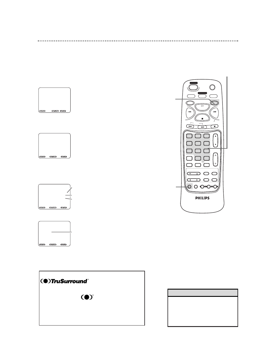 46 audio settings, Helpful hint | Philips CDV19BPH99 User Manual | Page 46 / 60