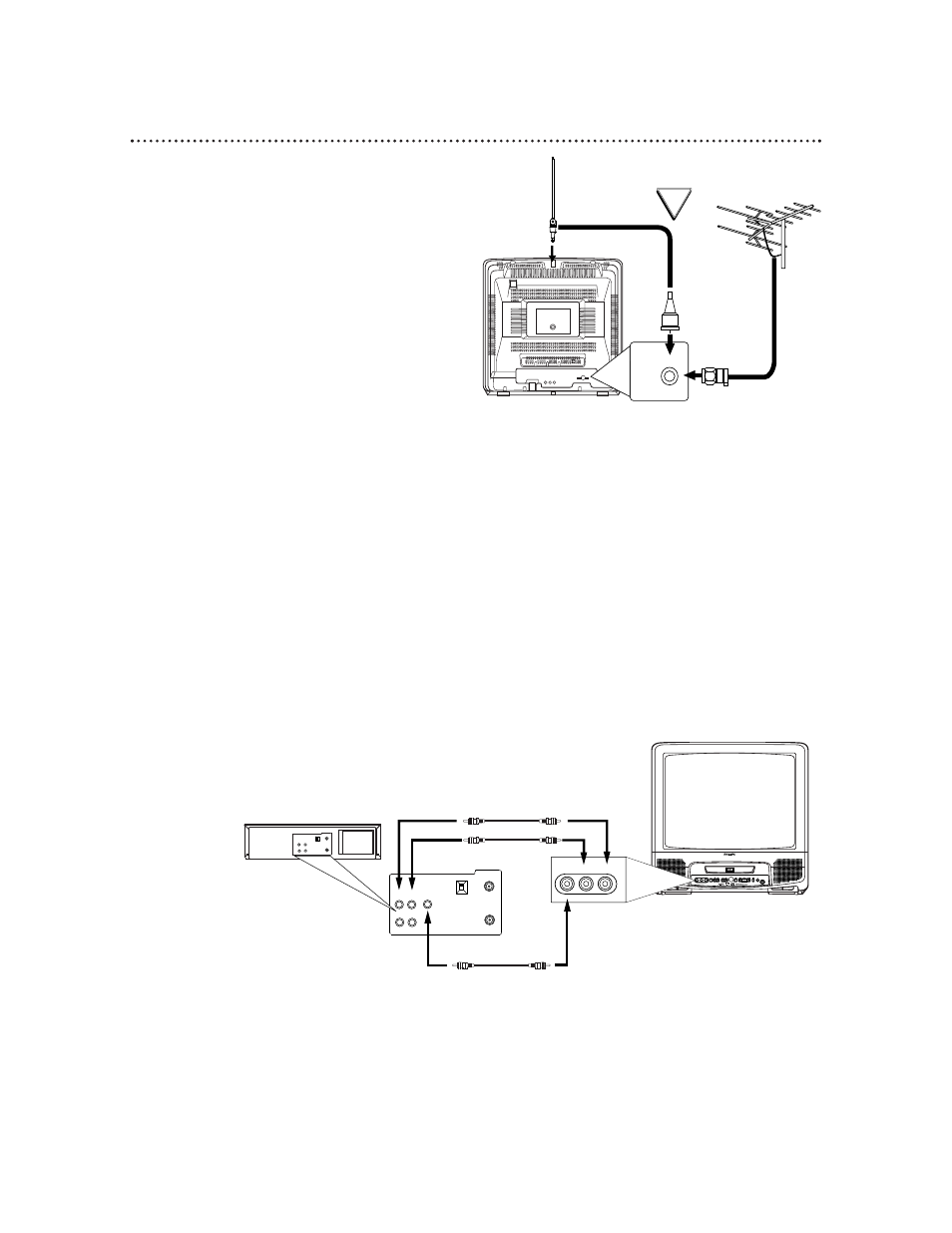 8 hooking up the tv/dvd (cont’d) | Philips CDV19BPH99 User Manual | Page 8 / 60