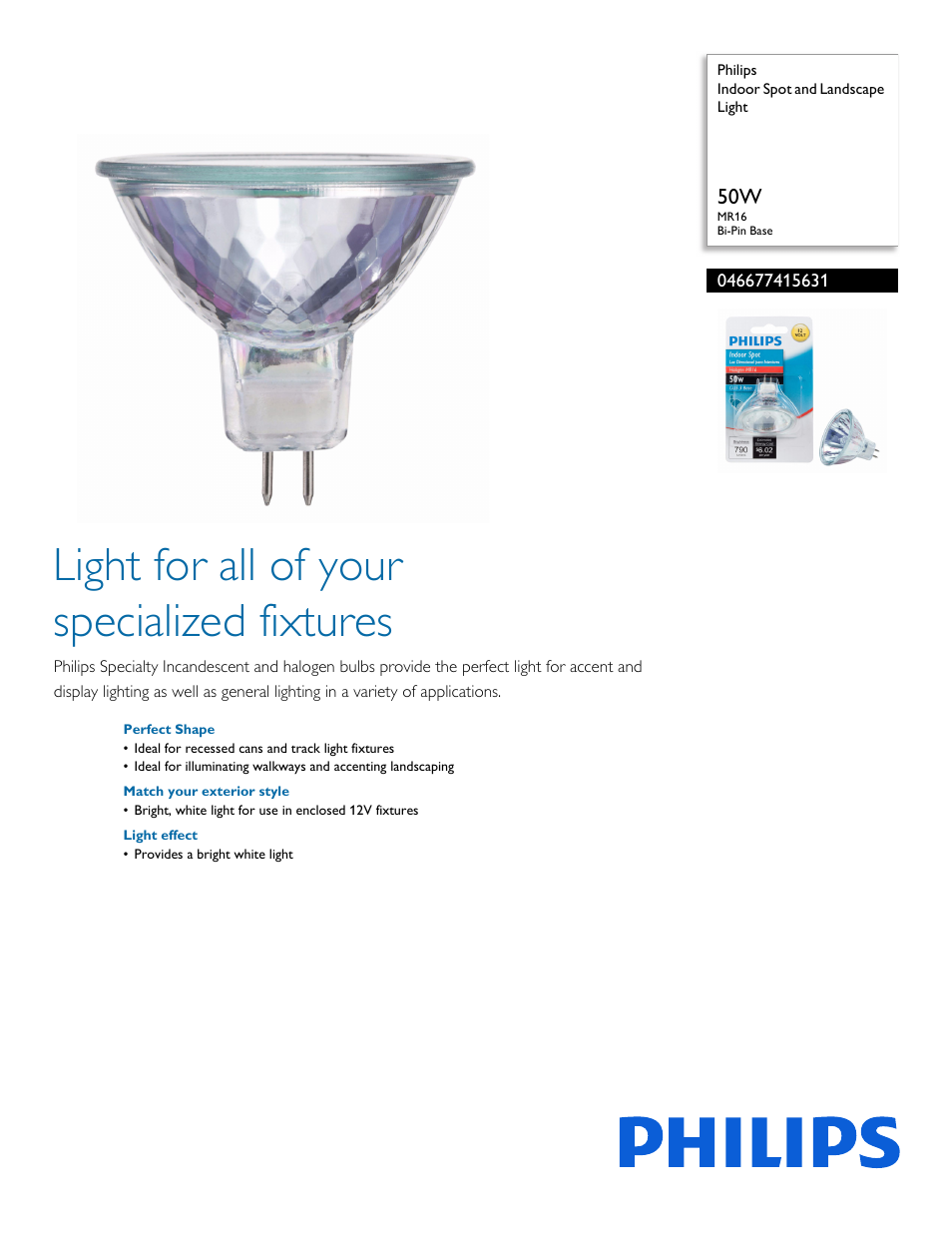 Philips 046677415631 User Manual | 2 pages