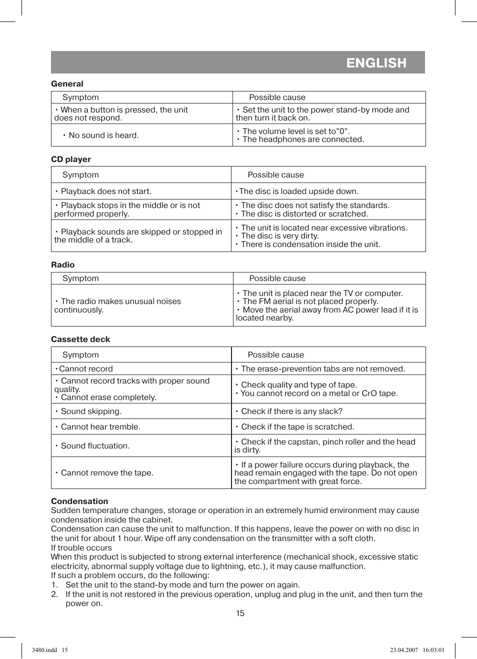 English | Vitek VT-3480 GY User Manual | Page 15 / 88