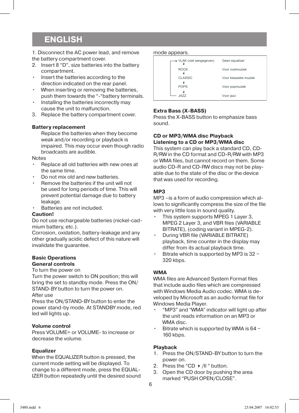 English | Vitek VT-3480 GY User Manual | Page 6 / 88