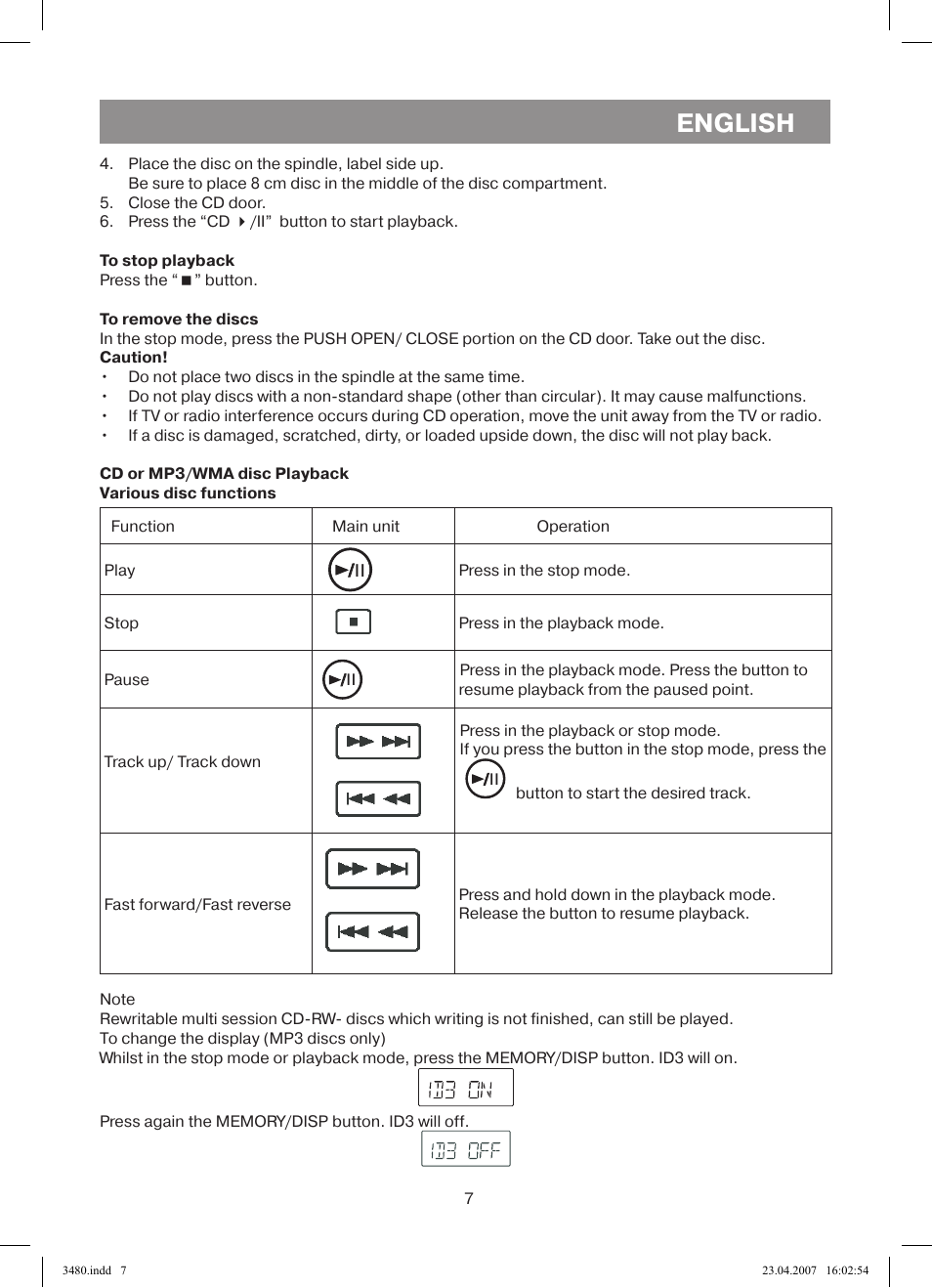 English | Vitek VT-3480 GY User Manual | Page 7 / 88