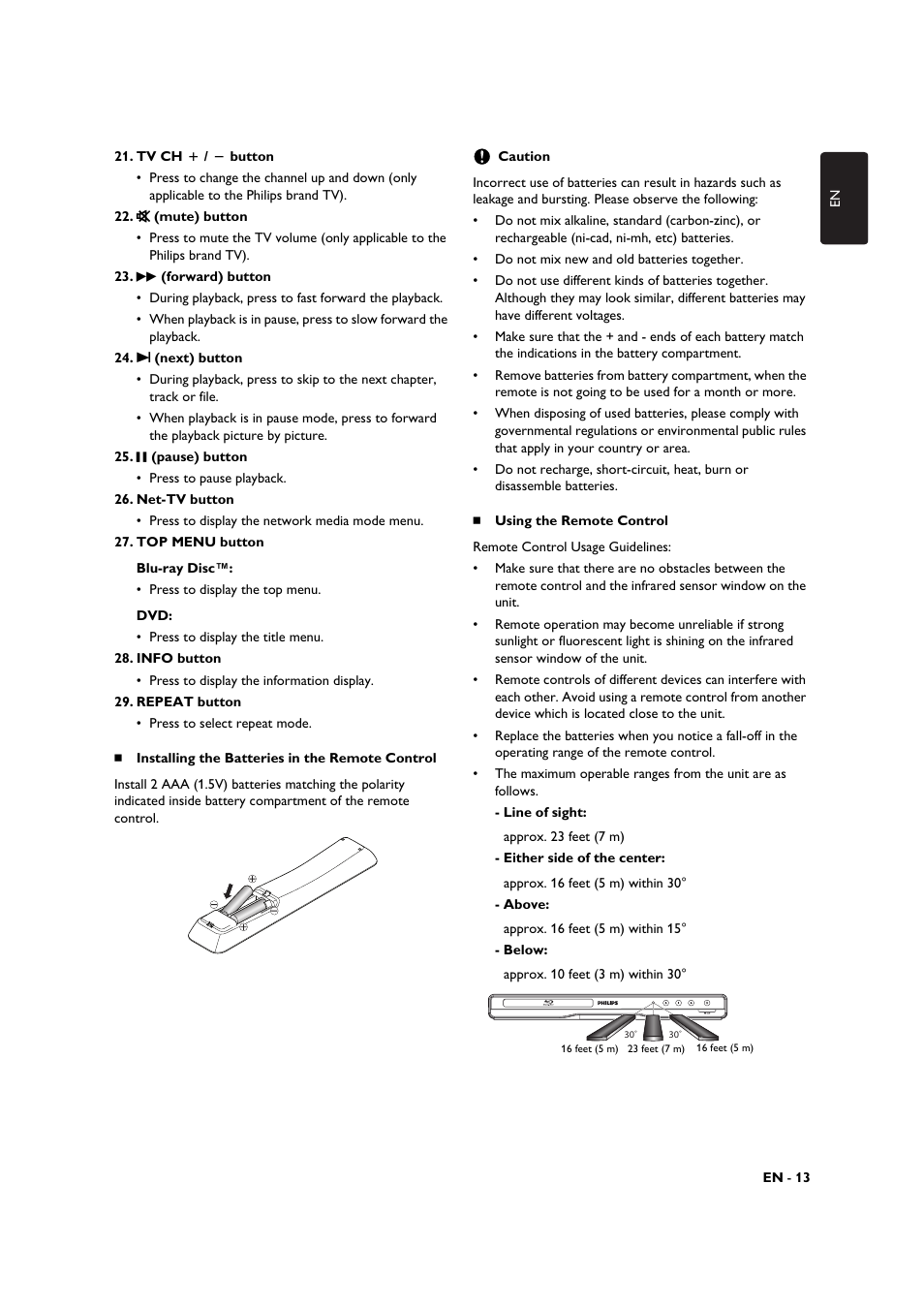 Philips BDP3306-F7 User Manual | Page 13 / 68