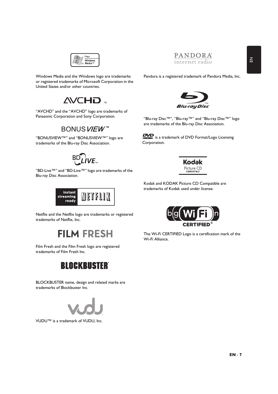 Philips BDP3306-F7 User Manual | Page 7 / 68